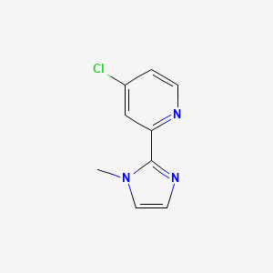4-chloro-2-(1-methyl-1H-imidazol-2-yl)pyridine