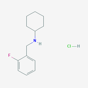N-[(2-fluorophenyl)methyl]cyclohexanamine hydrochloride