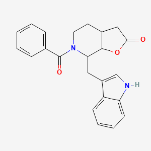 6-Benzoyl-7-(1h-indol-3-ylmethyl)hexahydrofuro[2,3-c]pyridin-2(3h)-one