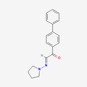 4'-Phenyl-2-(1-pyrrolidinylimino)acetophenone