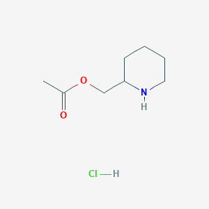 molecular formula C8H16ClNO2 B1469811 Piperidin-2-ylmethyl acetate hydrochloride CAS No. 1423027-74-0