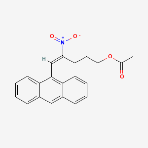 [(E)-5-anthracen-9-yl-4-nitropent-4-enyl] acetate