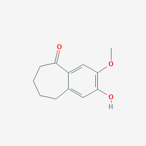 2-Hydroxy-3-methoxy-6,7,8,9-tetrahydro-5h-benzo[7]annulen-5-one