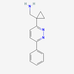 [1-(6-Phenylpyridazin-3-yl)cyclopropyl]methanamine