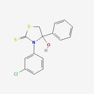 3-(m-Chlorophenyl)-4-hydroxy-4-phenyl-2-thiazolidinethione