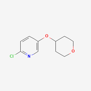 2-chloro-5-((tetrahydro-2H-pyran-4-yl)oxy)pyridine