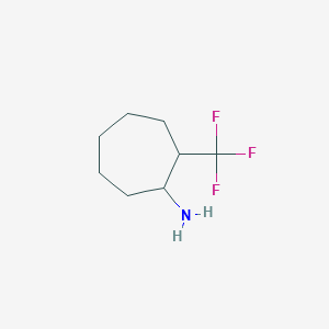 molecular formula C8H14F3N B1469825 2-(三氟甲基)环庚烷-1-胺 CAS No. 1427380-20-8