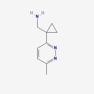molecular formula C9H13N3 B1469845 [1-(6-Methylpyridazin-3-yl)cyclopropyl]methanamine CAS No. 1501175-28-5
