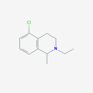 molecular formula C12H16ClN B1469848 5-Chlor-2-Ethyl-1-Methyl-1,2,3,4-Tetrahydroisochinolin CAS No. 1421604-01-4