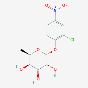 molecular formula C12H14ClNO7 B1469853 2-Chloro-4-nitrophenyl a-D-fucopyranoside CAS No. 35743-28-3