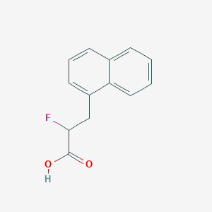 molecular formula C13H11FO2 B1469862 2-Fluoro-3-(naphthalen-1-yl)propanoic acid CAS No. 1502292-12-7