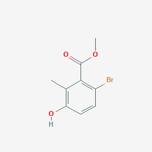 molecular formula C9H9BrO3 B1469863 6-溴-3-羟基-2-甲基苯甲酸甲酯 CAS No. 55289-15-1