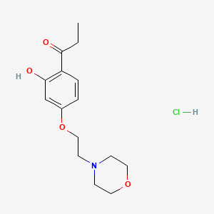 Propiophenone, 2'-hydroxy-4'-(2-morpholinoethoxy)-, hydrochloride