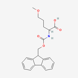 molecular formula C21H23NO5 B1469890 2-{[(9H-fluoren-9-ylmethoxy)carbonyl]amino}-5-methoxypentanoic acid CAS No. 1483389-52-1
