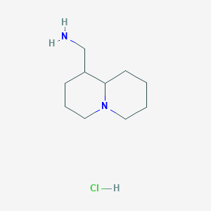molecular formula C10H21ClN2 B1469894 Octahydro-2H-quinolizin-1-ylmethylamine hydrochloride CAS No. 2206243-85-6