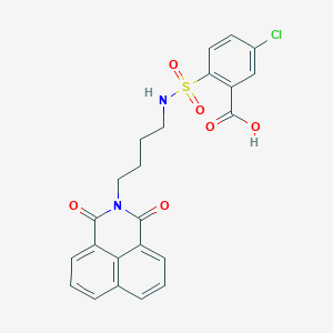 molecular formula C23H19ClN2O6S B1469901 Radioprotectin-1 CAS No. 1622006-09-0