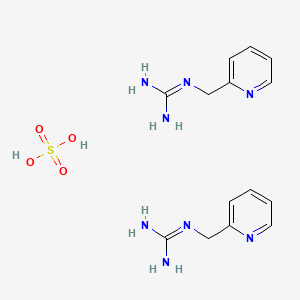 2-(Pyridin-2-ylmethyl)guanidine;sulfuric acid