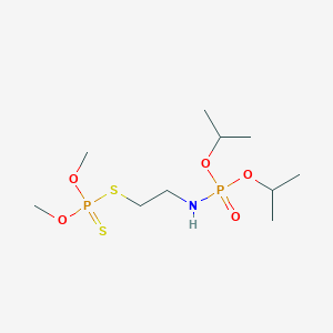 Phosphorodithioic acid, O,O-dimethyl S-(O',O'-diisopropylphosphoramido)ethyl ester