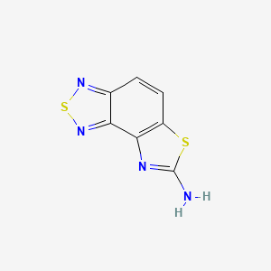 molecular formula C7H4N4S2 B14699183 [1,3]Thiazolo[4,5-e][2,1,3]benzothiadiazol-7-amine CAS No. 20613-68-7