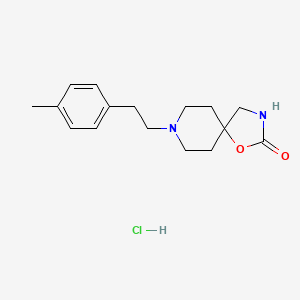 1-Oxa-3,8-diazaspiro(4.5)decan-2-one, 8-(p-methylphenethyl)-, hydrochloride