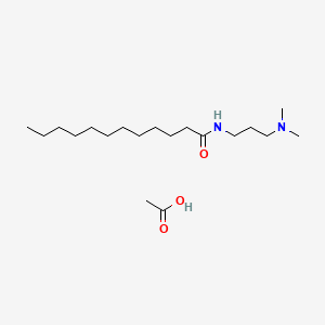 molecular formula C19H40N2O3 B14699240 N-(3-(Dimethylamino)propyl)dodecanamide monoacetate CAS No. 22890-14-8