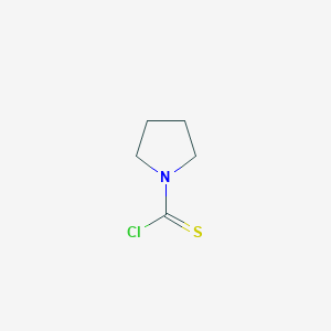 molecular formula C5H8ClNS B14699261 Pyrrolidine-1-carbothioyl chloride CAS No. 19009-42-8