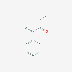 molecular formula C12H14O B14699290 4-Phenylhex-4-en-3-one CAS No. 24612-11-1