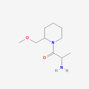 molecular formula C10H20N2O2 B1469931 2-氨基-1-[2-(甲氧甲基)哌啶-1-基]丙酮 CAS No. 1822560-92-8