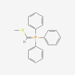 molecular formula C20H19PS B14699317 Phosphorane, [(methylthio)methylene]triphenyl- CAS No. 23462-73-9