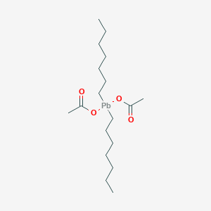 Plumbane, bis(acetyloxy)diheptyl-