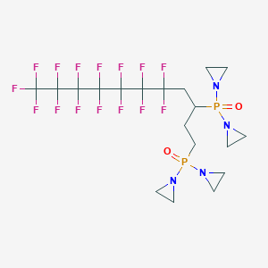 1,1',1'',1'''-[(5,5,6,6,7,7,8,8,9,9,10,10,11,11,11-Pentadecafluoroundecane-1,3-diyl)diphosphoryl]tetraaziridine