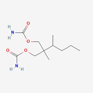 molecular formula C11H22N2O4 B14699355 2-Methyl-2-(1-methylbutyl)-1,3-propanediol dicarbamate CAS No. 25462-48-0