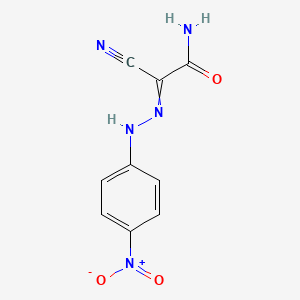 2-Cyano-2-[2-(4-nitrophenyl)hydrazinylidene]acetamide