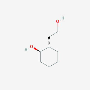 molecular formula C8H16O2 B14699395 (1R,2S)-2-(2-Hydroxyethyl)cyclohexan-1-ol CAS No. 27345-72-8