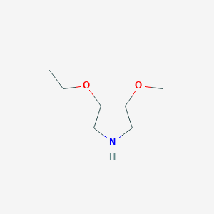 molecular formula C7H15NO2 B1469940 3-乙氧基-4-甲氧基吡咯烷 CAS No. 2090186-79-9