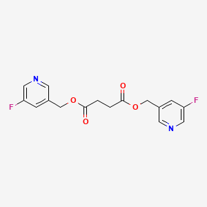 Butanedioic acid, bis((5-fluoro-3-pyridinyl)methyl ester