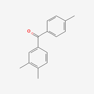 molecular formula C16H16O B14699404 Benzophenone, 3,4,4'-trimethyl- CAS No. 24964-78-1