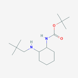 molecular formula C16H32N2O2 B1469941 tert-Butyl-2-(neopentylamino)cyclohexylcarbamate CAS No. 1824218-76-9