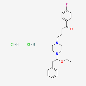 4-(4-(beta-Ethoxyphenethyl)-1-piperazinyl)-4'-fluorobutyrophenone dihydrochloride