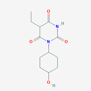 molecular formula C12H18N2O4 B14699457 5-Ethyl-1-(4-hydroxycyclohexyl)barbituric acid CAS No. 21330-83-6