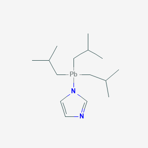 Imidazol-1-yl-tris(2-methylpropyl)plumbane