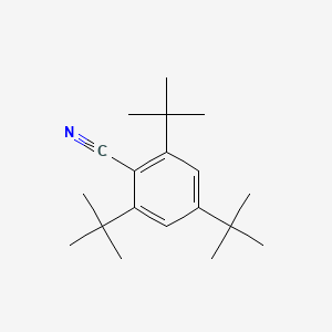 molecular formula C19H29N B14699470 2,4,6-Tritert-butylbenzonitrile CAS No. 24309-22-6