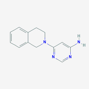molecular formula C13H14N4 B1469948 6-(3,4-dihydroisoquinolin-2(1H)-yl)pyrimidin-4-amine CAS No. 1491317-01-1