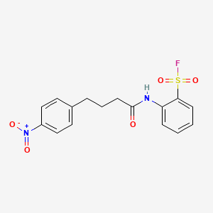 2-[4-(4-Nitrophenyl)butanoylamino]benzenesulfonyl fluoride