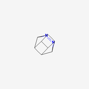 molecular formula C8H8N2 B14699498 9,10-Diazapentacyclo(4.4.0.02,5.03,8.04,7)dec-9-ene CAS No. 24046-80-8