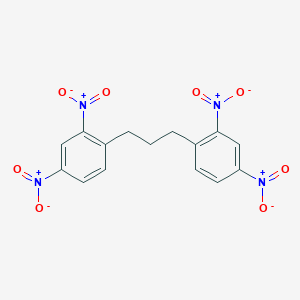 molecular formula C15H12N4O8 B14699522 1,1'-(Propane-1,3-diyl)bis(2,4-dinitrobenzene) CAS No. 20899-75-6