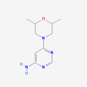 molecular formula C10H16N4O B1469953 6-(2,6-Dimethylmorpholino)pyrimidin-4-amine CAS No. 1493350-20-1