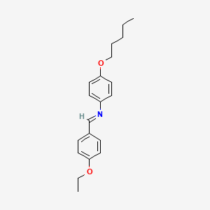 (E)-1-(4-Ethoxyphenyl)-N-[4-(pentyloxy)phenyl]methanimine