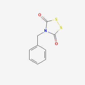 molecular formula C9H7NO2S2 B14699559 4-Benzyl-1,2,4-dithiazolidine-3,5-dione CAS No. 21597-13-7