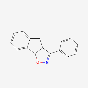 molecular formula C16H13NO B14699581 3-Phenyl-4,8b-dihydro-3ah-indeno[2,1-d][1,2]oxazole CAS No. 27271-35-8